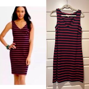Banana Republic Striped Dress Size 6 | Classic Chic Work Office Midi / Sheath